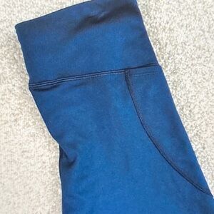 Blue High-Waisted Leggings